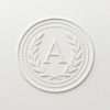 Expressionery 50mm round notary press embossed logo seal