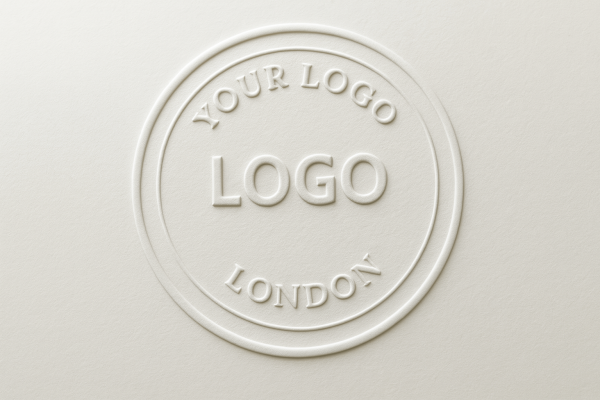 Expressionery 38mm notary press embossed logo seal