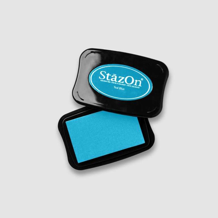 StazOn Teal Blue Ink - Stamp pad