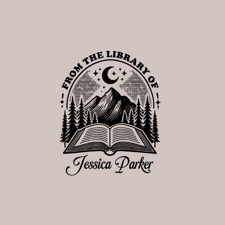 Mountains Ex Libris Stamp