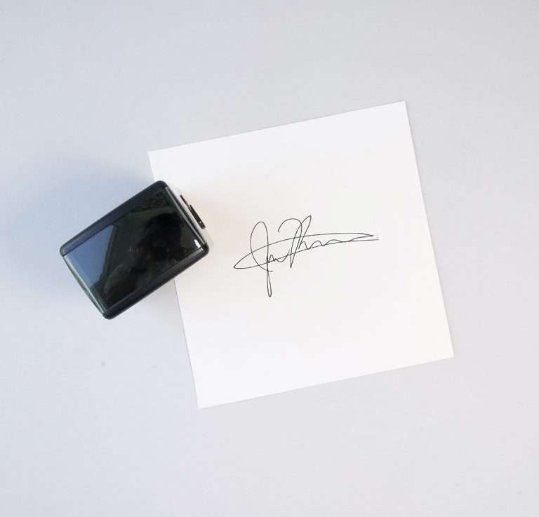 Large Signature Stamp