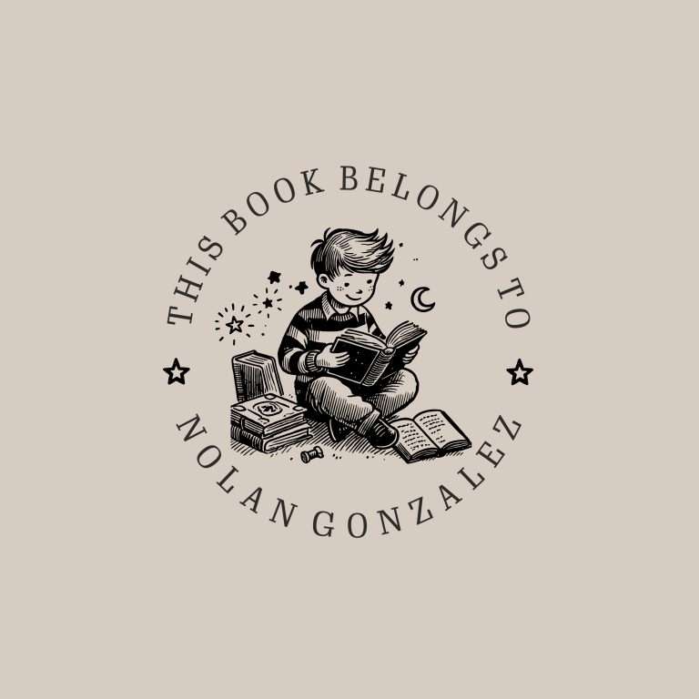 Kids Book Stamp - Boy