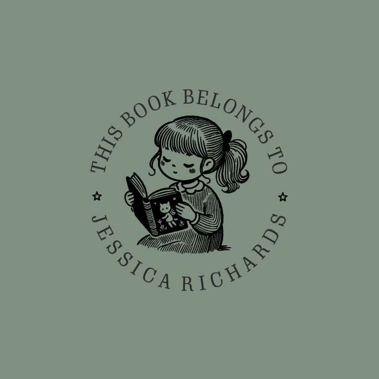 Kids Book Stamp - Girl