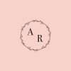 Pink wedding embosser with circular border and initials.