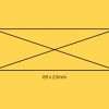 Yellow background showing self-inking stamp size guide 69×23mm.