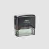 Black Shiny self-inking stamp model 845, 69x23mm rectangular size.