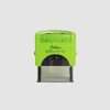 Green Shiny self-inking stamp PET842 model, 36x12mm rectangular design.