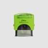 Shiny self-inking stamp PET844 model in green colour, 56x20mm size.